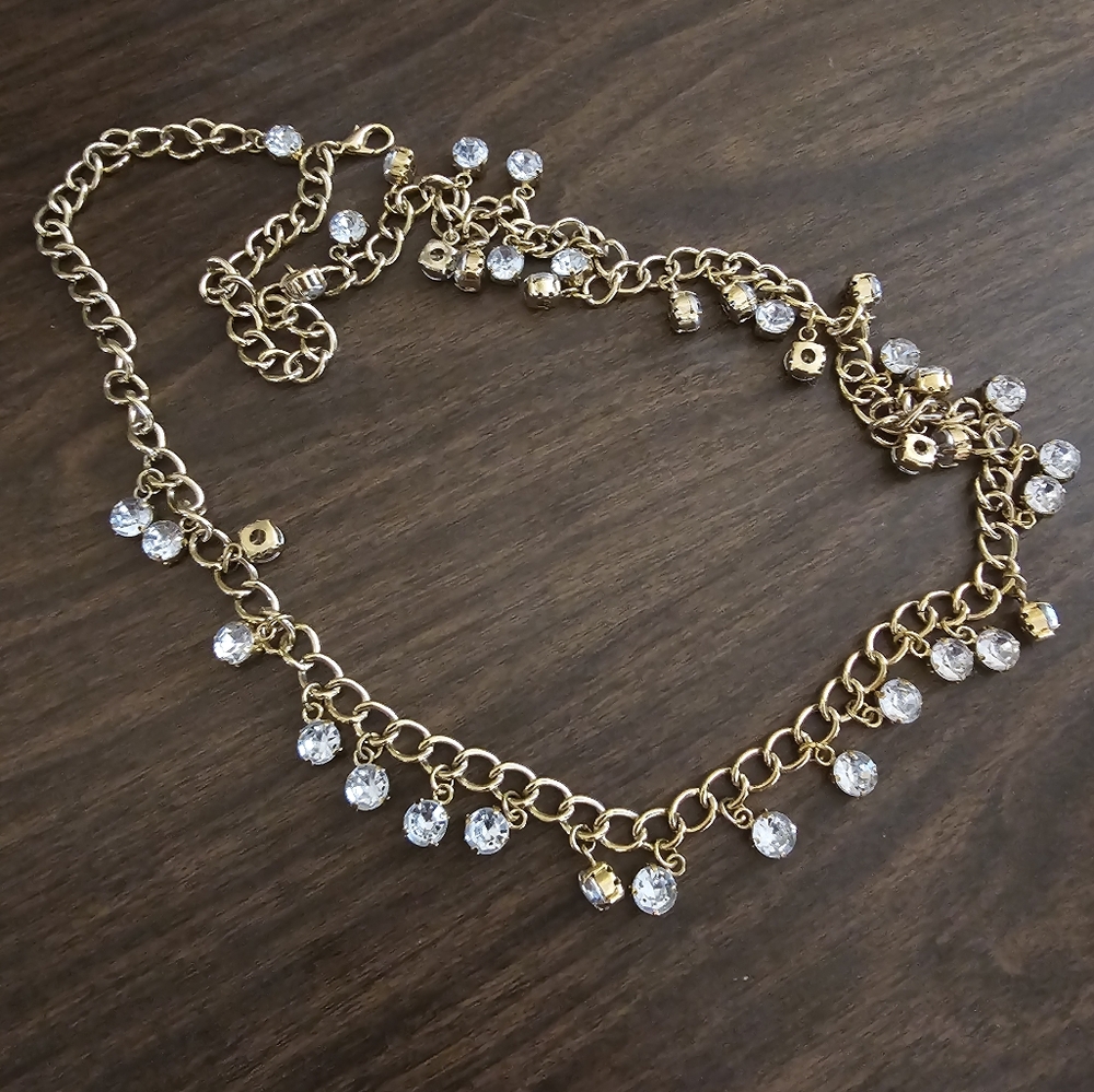 Cara NY Gold & Silver Rhinestone Belt